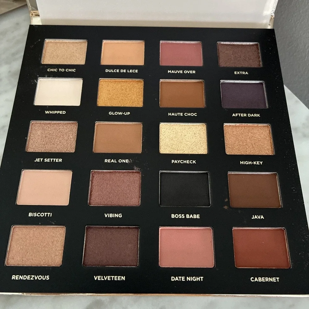 Iconic London Booming & Gleaming Eyeshadow Palette Neutrals Browns Bronze Copper
